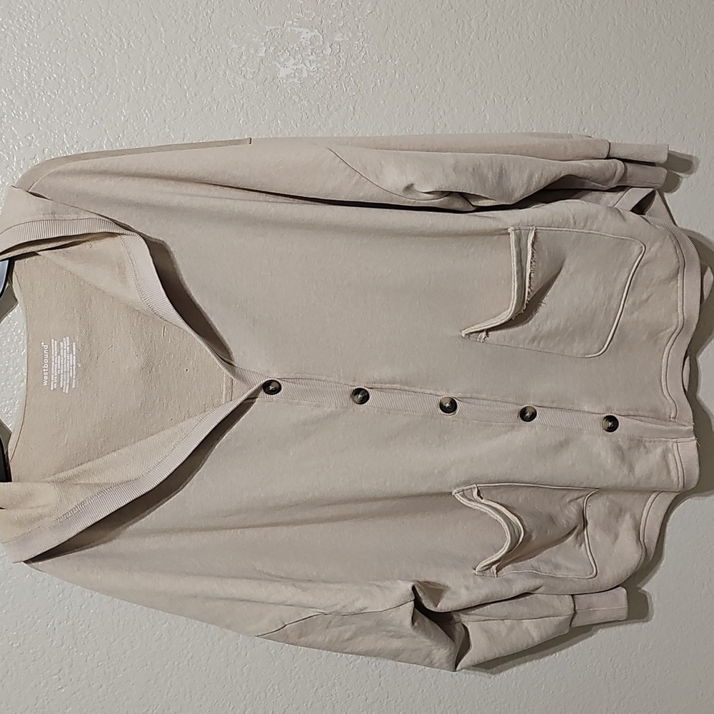 Westbound Oversized Button Front Sweater Jacket - image 3